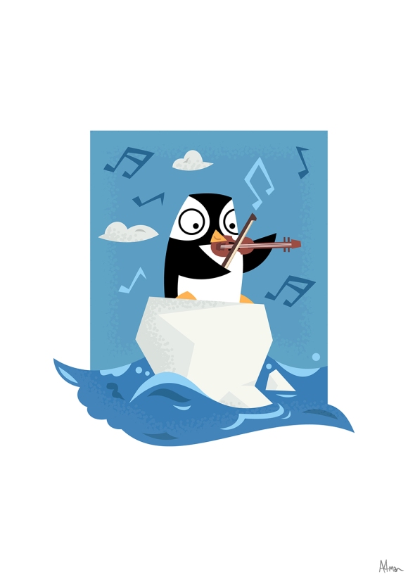 South Pole Musical Penguin - A4man - Adam Foreman